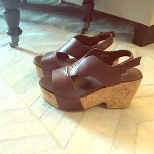 Antelope wedge / platform shoe sz 38